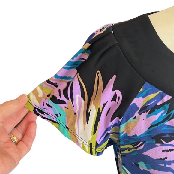 Tiana B. Tropical Print A-line Sheath Dress Size S - Picture 6 of 10